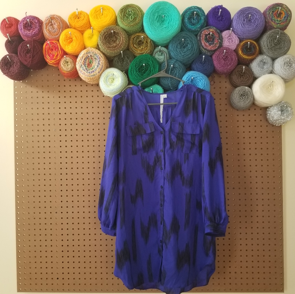 Reformed | Zigzag Button-Down Blouse - image 1